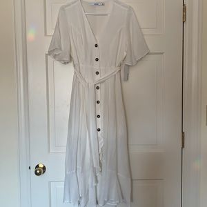 NWT flowy white dress